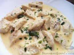 Фрикасе с курицей