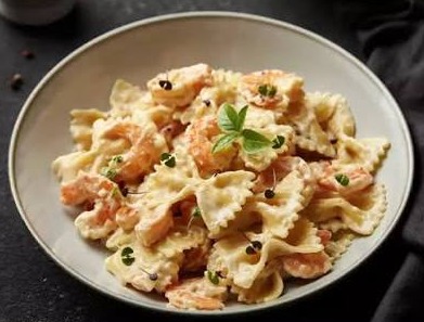Фарфалле с морепродуктами