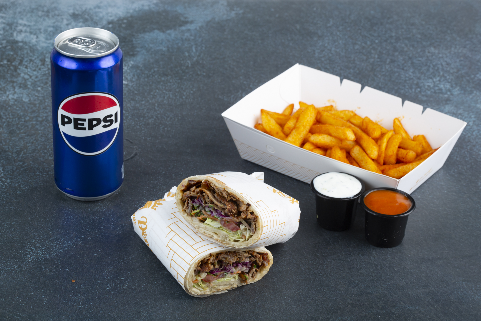 Beef wrap combo