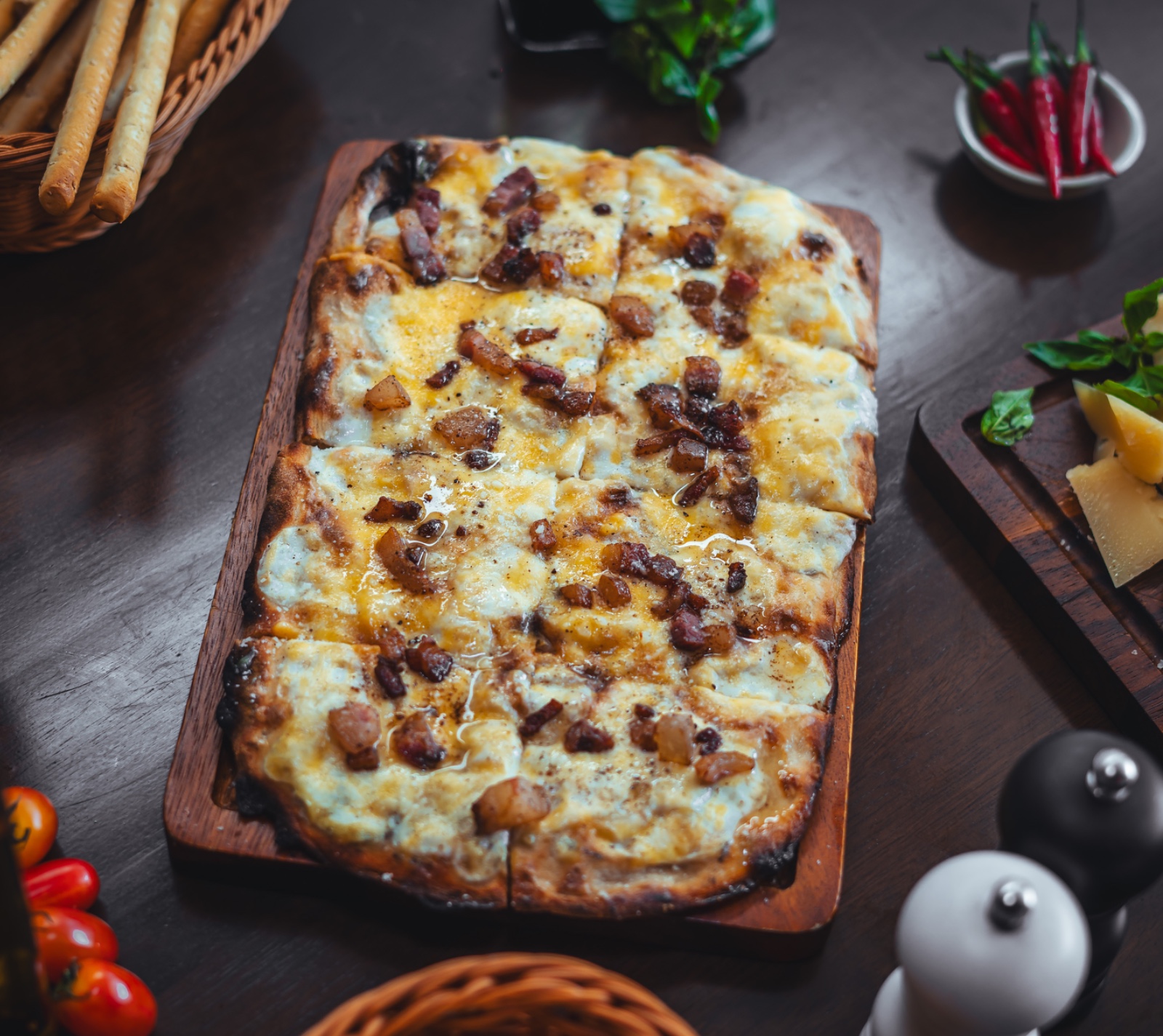 Pinsa Carbonara