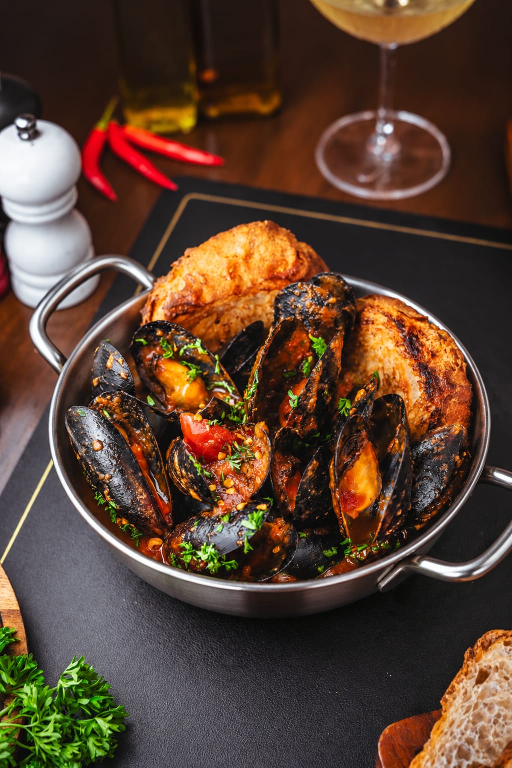 Spicy Mussels Soup