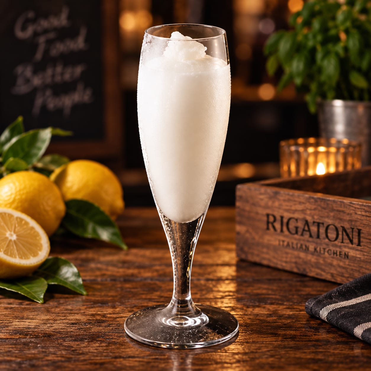 Prosecco Lemon Sorbet