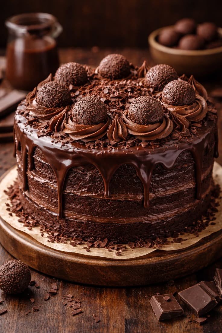 Chocolate truffle cakes